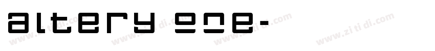 altery one字体转换